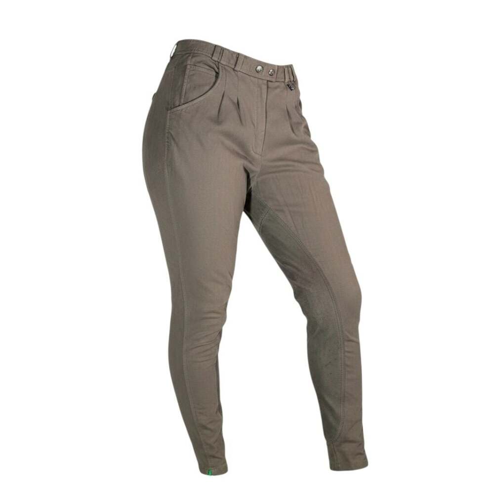Cavallo Schoeller Prestige Full Seat Equestrian Riding Breeches Taupe